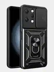 Черный чехол противоударный kick с защитой камеры для Xiaomi Redmi 12
