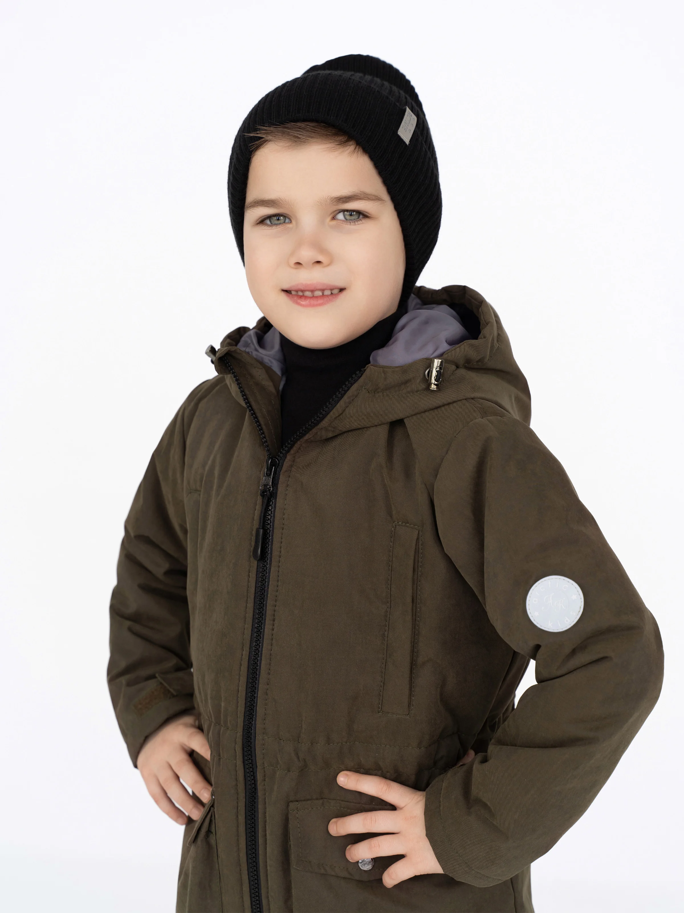 Шапка демисезонная для девочки для мальчика, Arctic kids