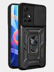 Черный чехол противоударный kick с защитой камеры для Xiaomi Redmi 10 2022