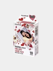 Фотобумага Fuji Fujifilm с сердечками, 10 листов, для Instax Mini