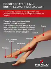 Массажер для ног электрический лимфодренажный компрессионный, аппарат для прессотерапии