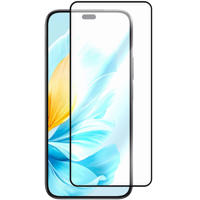 Стекло защитное Full Glue Premium Krutoff для Honor 200/200 Lite черное