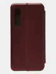 Багровый чехол книжка с карточкой для Xiaomi Mi 9SE
