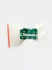 Зеленый лента атласная "С Новым Годом!" длина 2 метра, ширина 1,5см Для Подарков Упаковка
