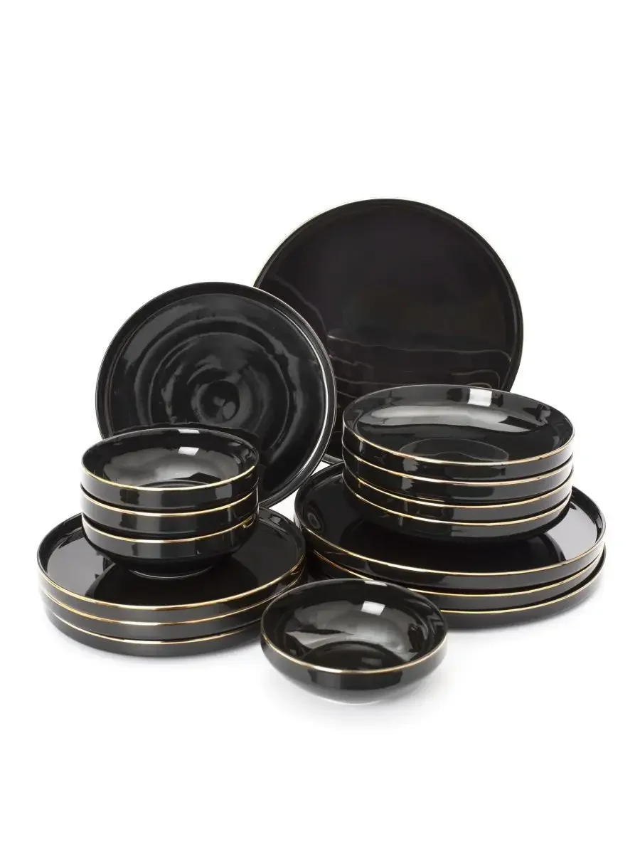 Набор столовый BLACK GOLD 16пр (4 персоны)