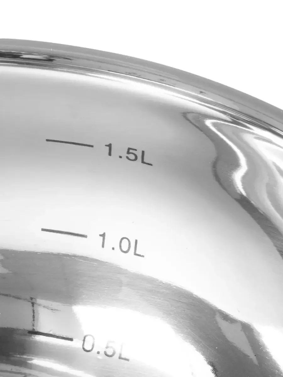 Серый меланж ковш с крышкой OPTIMA 2.1л