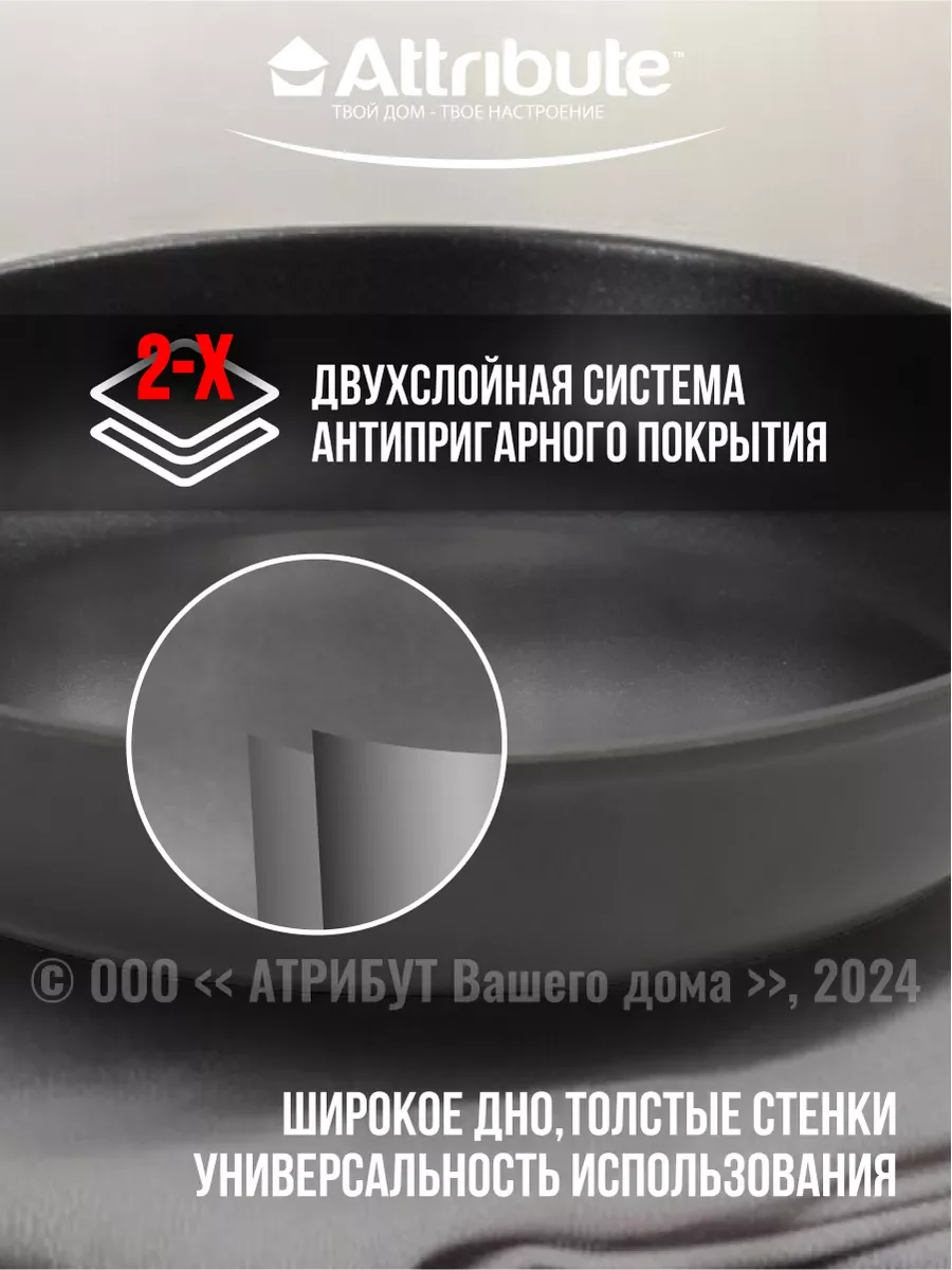 Черный сковорода ULTIMA 20см индукция