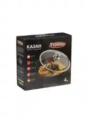 Черный казан ГРАНИТ 4л 28см с крышкой