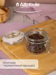 Прозрачный набор банок 2шт с бугельным замком