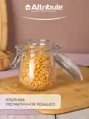 Прозрачный набор банок 2шт с бугельным замком