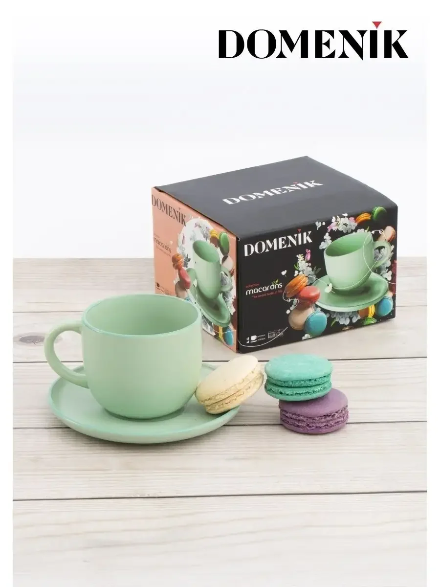 Мятный чайная пара MACARONS 350мл