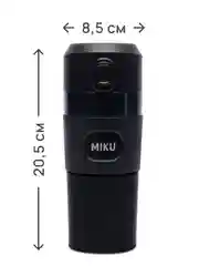 Черный термокружка с кнопкой MIKU 450 мл
