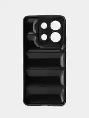 Черный чехол Xiaomi Redmi Note 13 4G (Сяоми Редми Ноут 13 4 Джи) противоударный выпуклый
