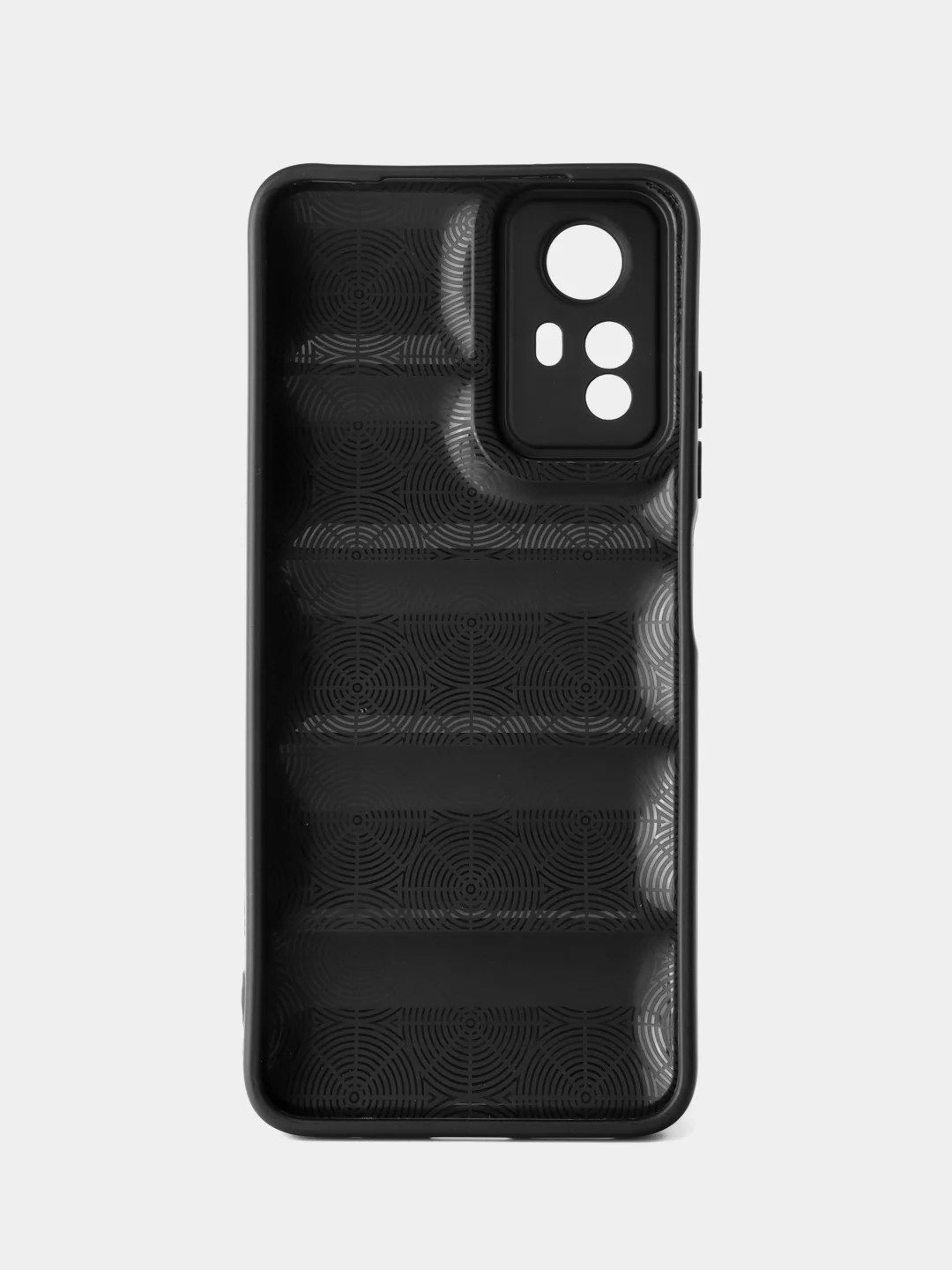 Черный чехол Xiaomi Redmi Note 12s (Сяоми Редми Ноут 12с) противоударный выпуклый