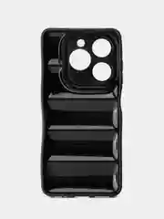 Черный чехол Infinix Smart 8 (Инфиникс Смарт 8) противоударный выпуклый