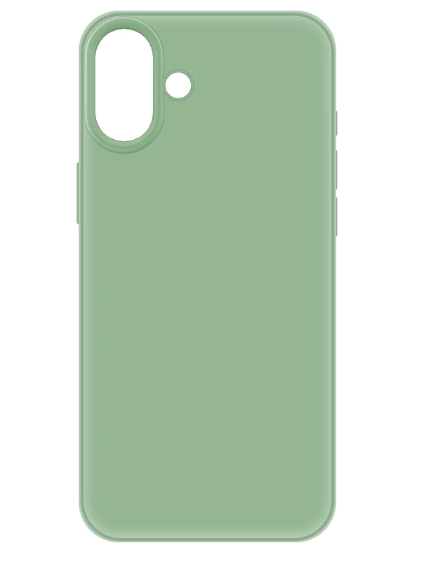 Чехол-накладка Krutoff Silicone Case для iPhone 16 Plus зеленый