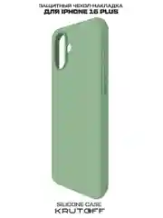 Чехол-накладка Krutoff Silicone Case для iPhone 16 Plus зеленый
