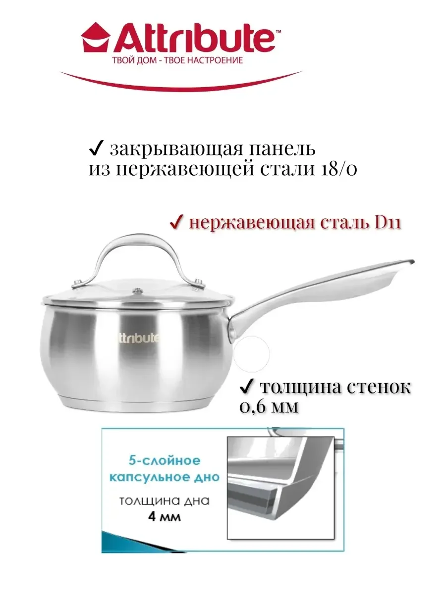 Серебряный набор кухонной посуды ECLIPSE 4пр