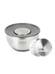 Серебряный миска GRATE IT 3-5л с крышкой 3 терки