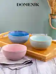 Синий набор салатников PAINTCRAFT 3шт 800мл 15см