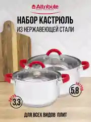 Красный набор кухонной посуды DELICE 4пр