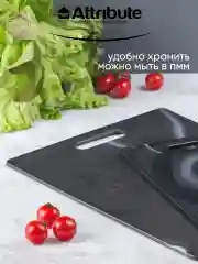 Черный набор досок разделочных MARBLE 2шт (20х30см + 27.5х36.5см)