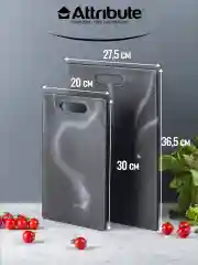 Черный набор досок разделочных MARBLE 2шт (20х30см + 27.5х36.5см)