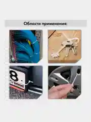 Стяжка (хомут) нейлоновая сверхпрочная POWER LOCK, 2,5х100мм, КОМПЛЕКТ 100шт, черная