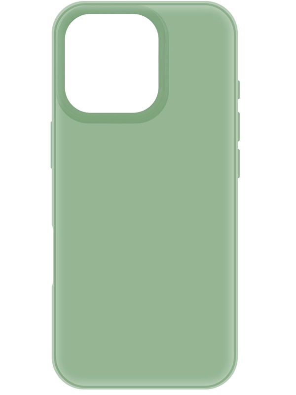 Чехол-накладка Krutoff Silicone Case для iPhone 16 Pro зеленый
