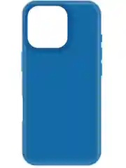 Чехол-накладка Krutoff Silicone Case для iPhone 16 Pro синий