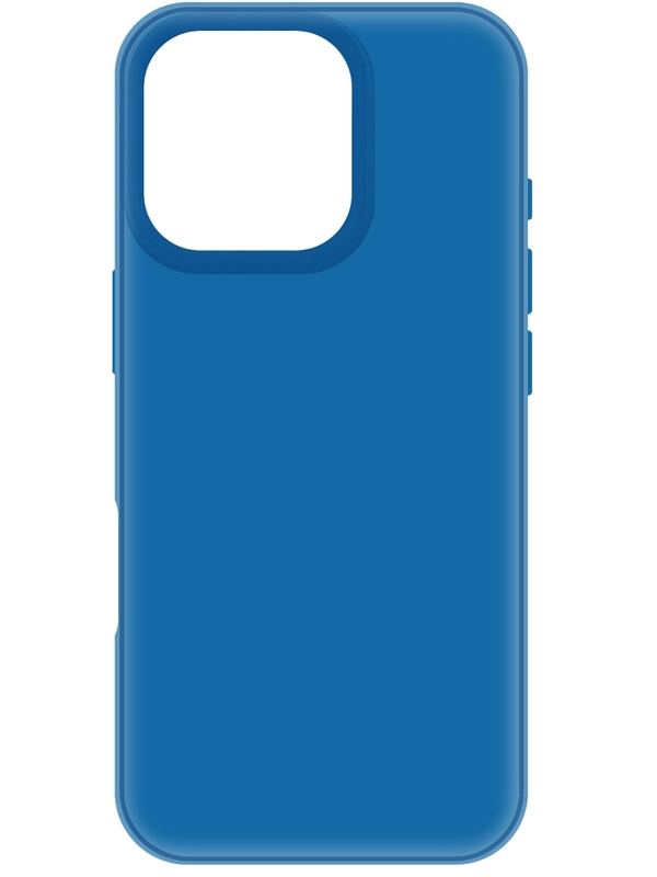 Чехол-накладка Krutoff Silicone Case для iPhone 16 Pro синий