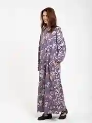 Сиреневый платье мусульманское женское длинное в пол, макси, Lilians