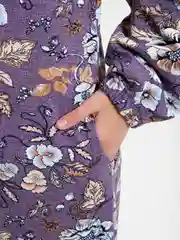 Сиреневый платье мусульманское женское длинное в пол, макси, Lilians