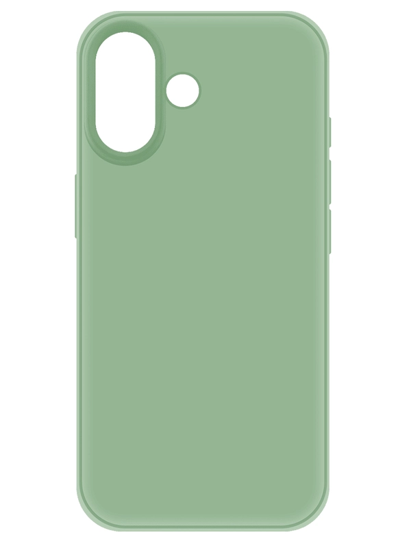 Чехол-накладка Krutoff Silicone Case для iPhone 16 зеленый
