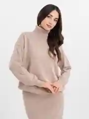 Бежевый костюм женский с юбкой