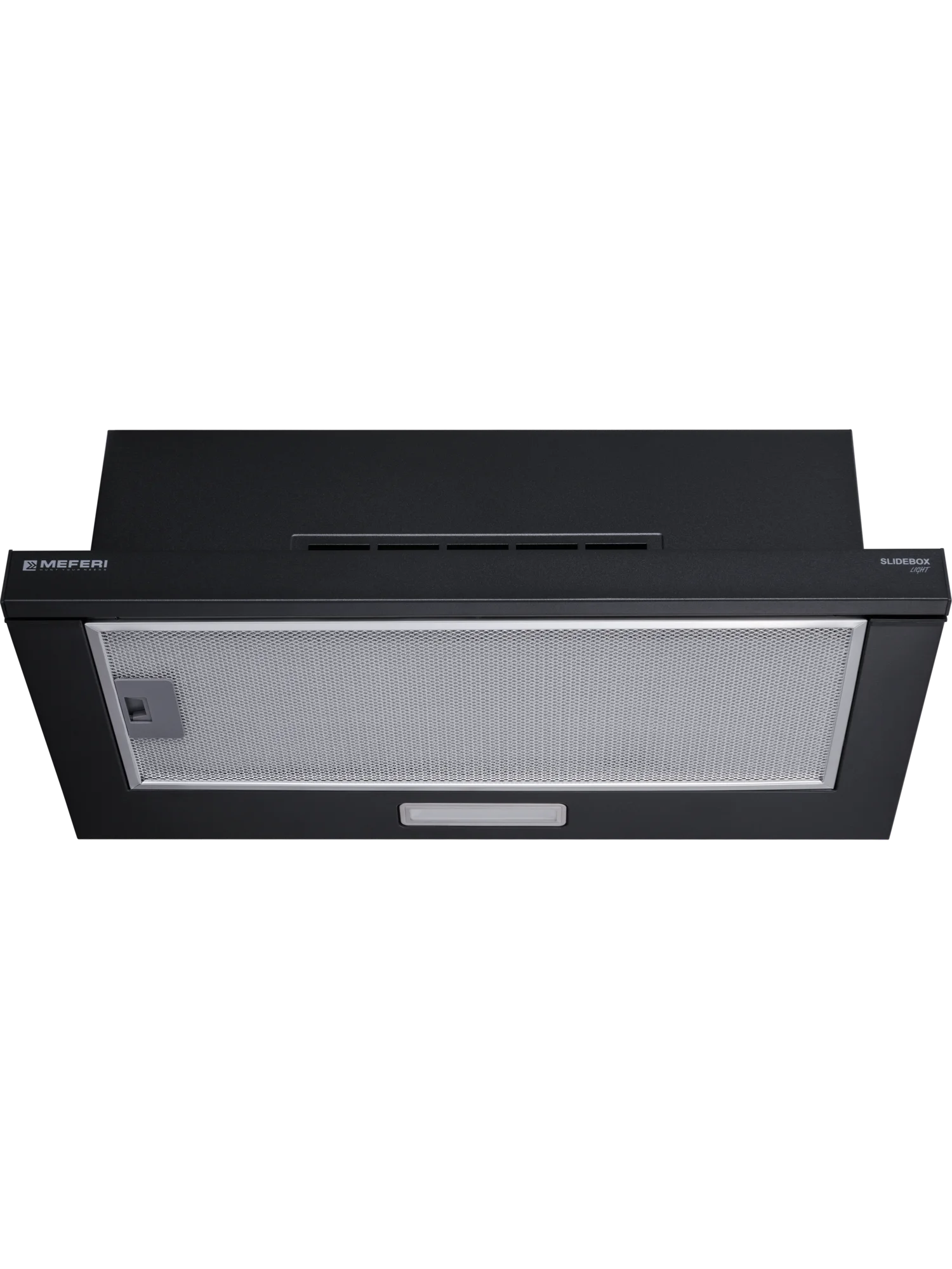 Телескопическая вытяжка MEFERI SLIDEBOX60BK LIGHT, 60 см, черный, 650m3/h