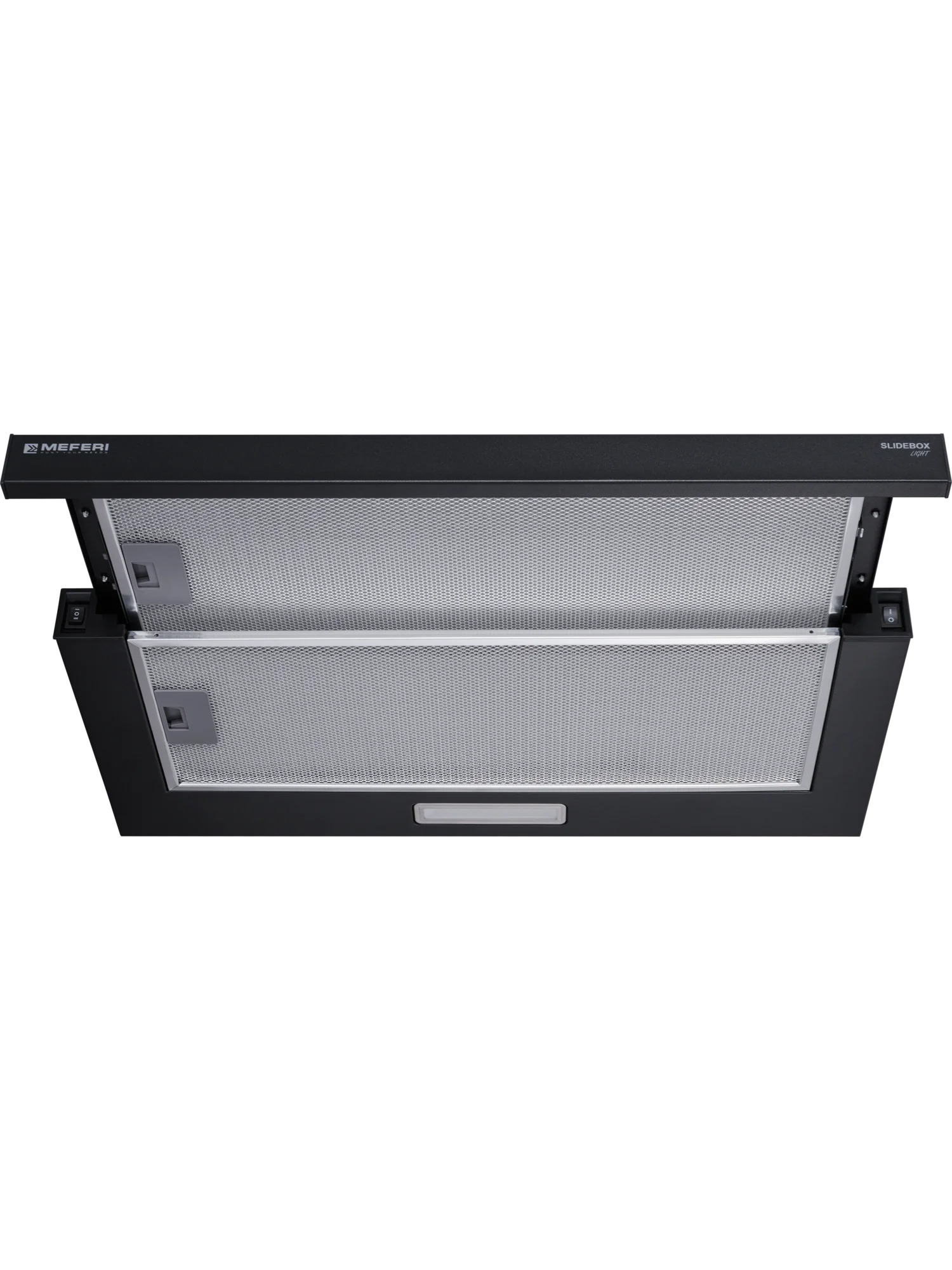 Телескопическая вытяжка MEFERI SLIDEBOX60BK LIGHT, 60 см, черный, 650m3/h