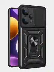 Черный чехол противоударный kick с защитой камеры для Xiaomi Poco F5