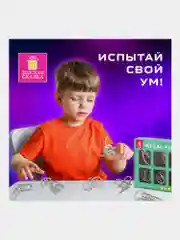 Головоломки металлические ЗОЛОТАЯ СКАЗКА (уровень сложности "ПРОФИ"), набор 6 штук, 662090
