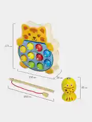 Сортер Brauberg Kids, 665246, для малышей, магнитная рыбалка, развивающие игрушки, дерево
