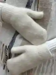 Варежки зимние, женские, вязаные, теплые, из ангоры