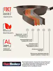 Сковорода литая с крышкой 26 см Unifico My day Inspiration
