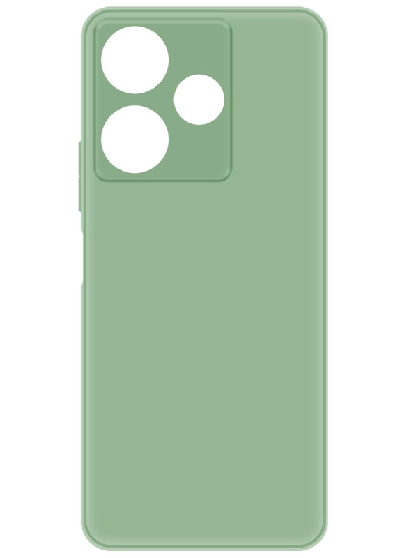 Чехол-накладка Krutoff Silicone Case для Xiaomi Redmi 13/Poco M6 4G зеленый