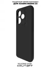Чехол-накладка Krutoff Silicone Case для Xiaomi Redmi 13/Poco M6 4G черный