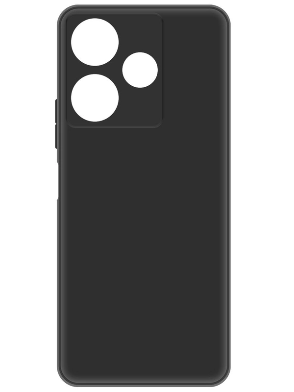 Чехол-накладка Krutoff Silicone Case для Xiaomi Redmi 13/Poco M6 4G черный