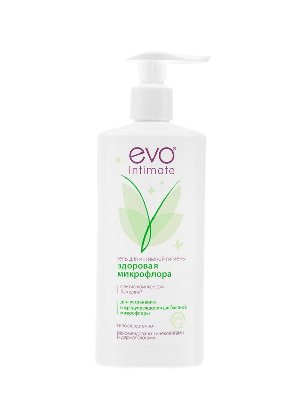 Гель для интимной гигиены EVO Intimate "Здоровая Микрофлора" с актив-комплексом Лактулин