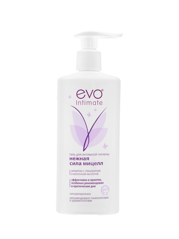 Гель для интимной гигиены EVO Intimate "Нежная сила мицелл", молочная кислота, глицерин
