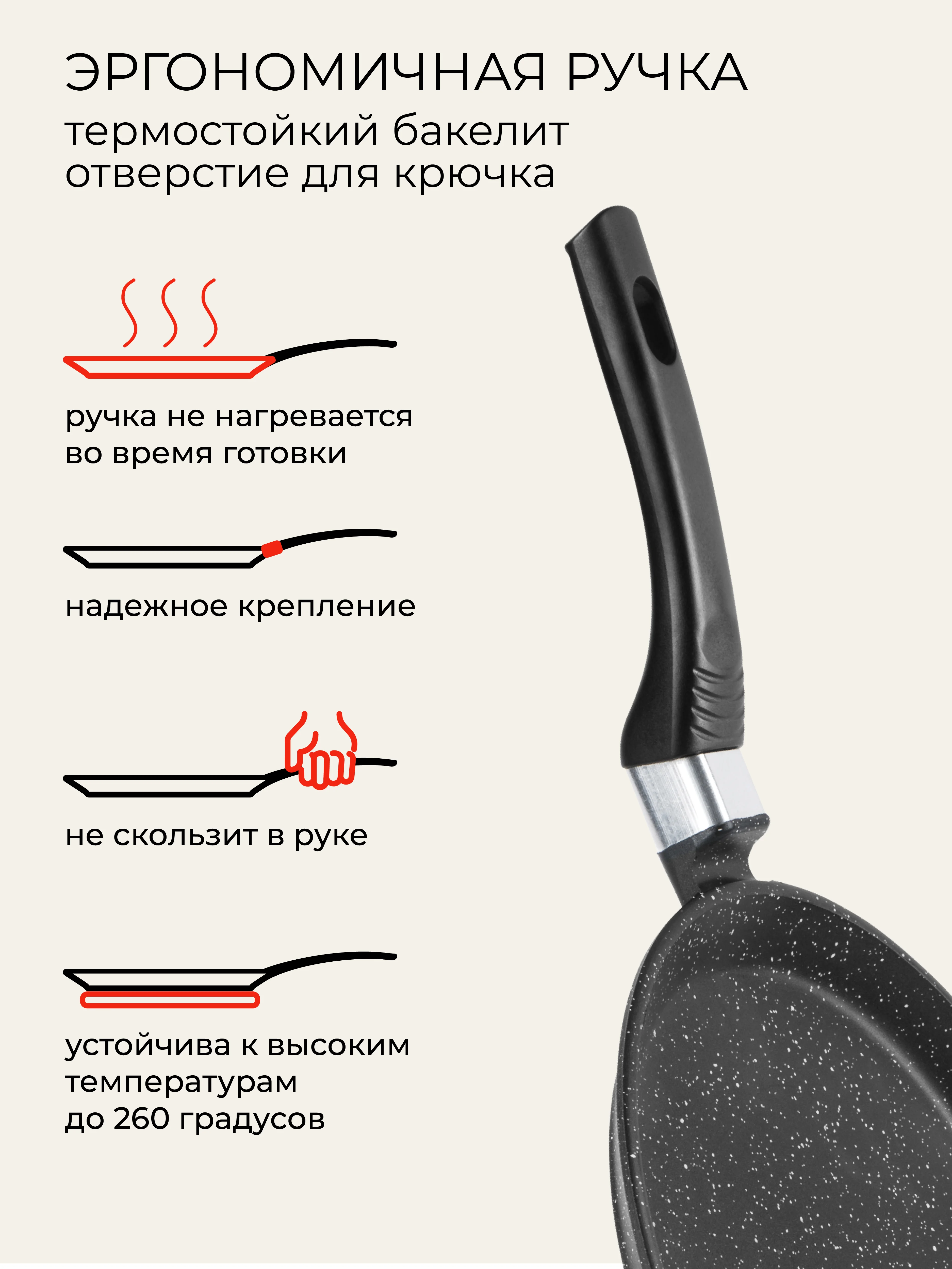 Сковорода блинная 24 см Unifico My day Grande