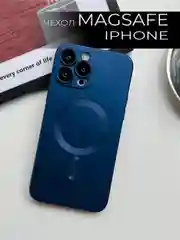Темно-синий чехол MagSafe iPhone 16/15/14/13/12/11/Pro/Max/Plus/Mini/X/Xr/Xs магсейф