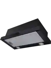 Выдвижная вытяжка встраиваемая MEFERI SLIDEBOX60BK GLASS ULTRA, черная телескопическая
